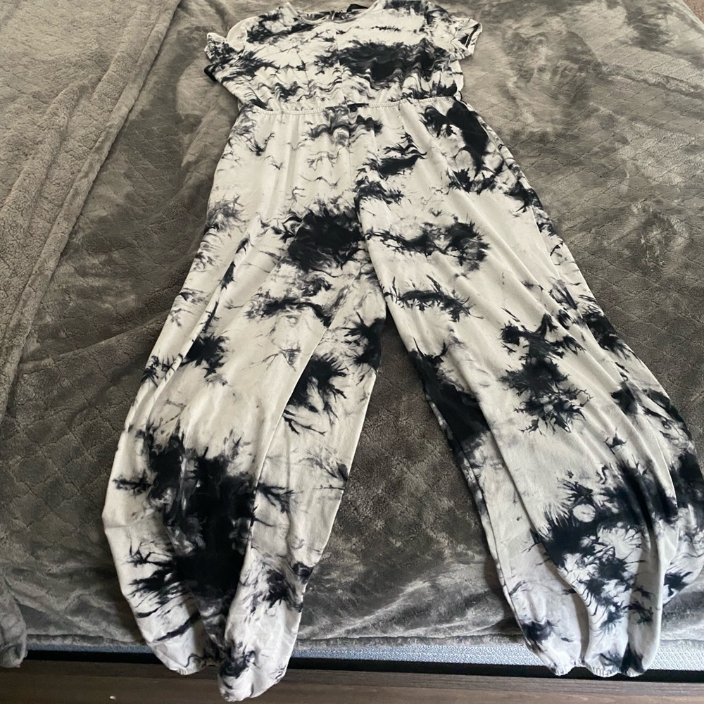 Tye dye jump suit